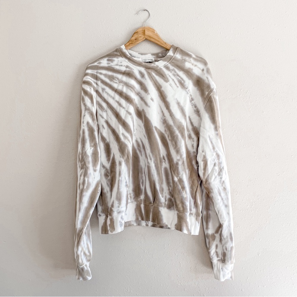 Good American | Tie Dye Neutral Pullover Sweatshirt